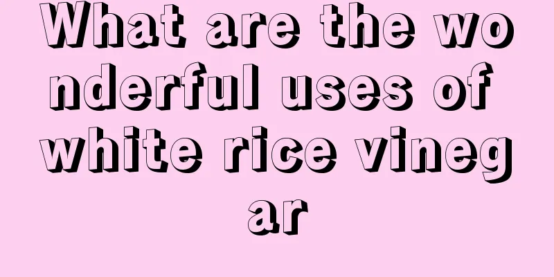 What are the wonderful uses of white rice vinegar