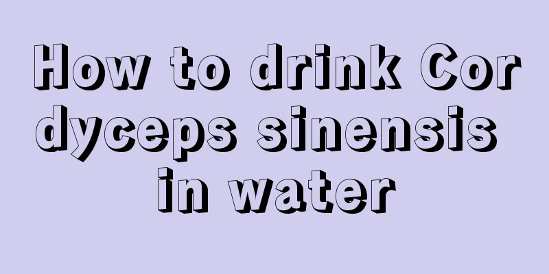 How to drink Cordyceps sinensis in water
