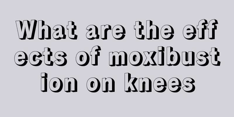 What are the effects of moxibustion on knees