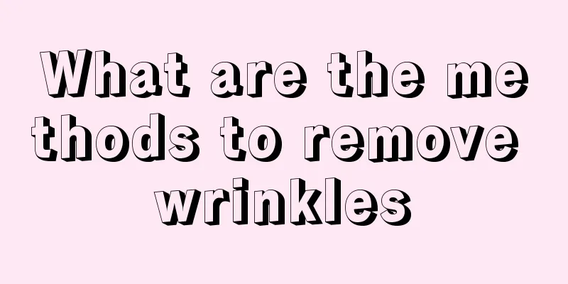 What are the methods to remove wrinkles