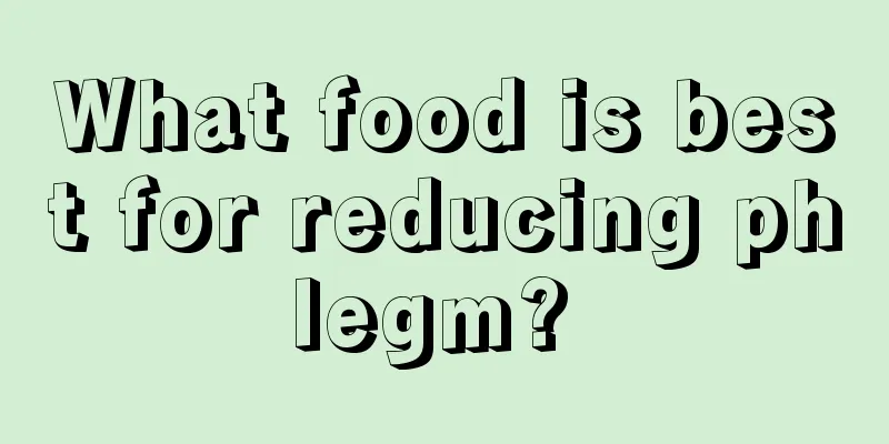 What food is best for reducing phlegm? 