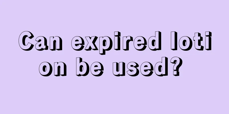 Can expired lotion be used? 