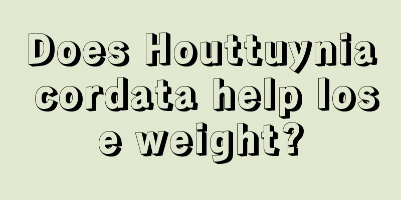 Does Houttuynia cordata help lose weight?