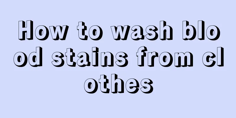 How to wash blood stains from clothes