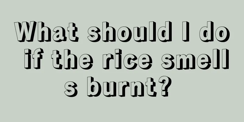 What should I do if the rice smells burnt? 