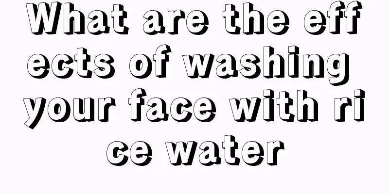 What are the effects of washing your face with rice water