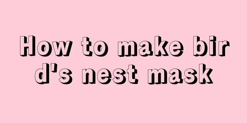How to make bird's nest mask