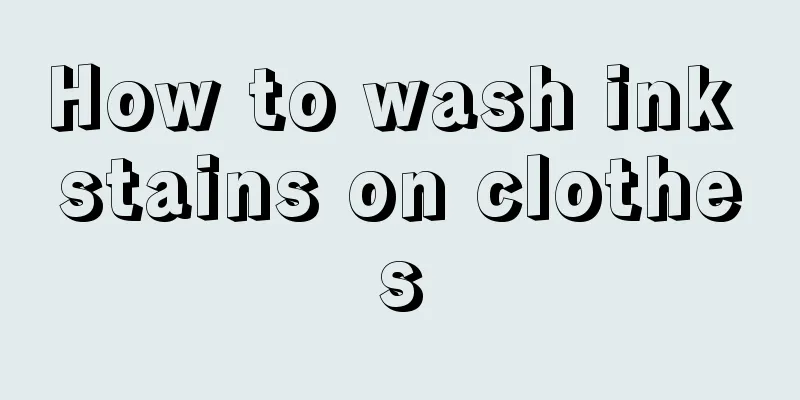 How to wash ink stains on clothes