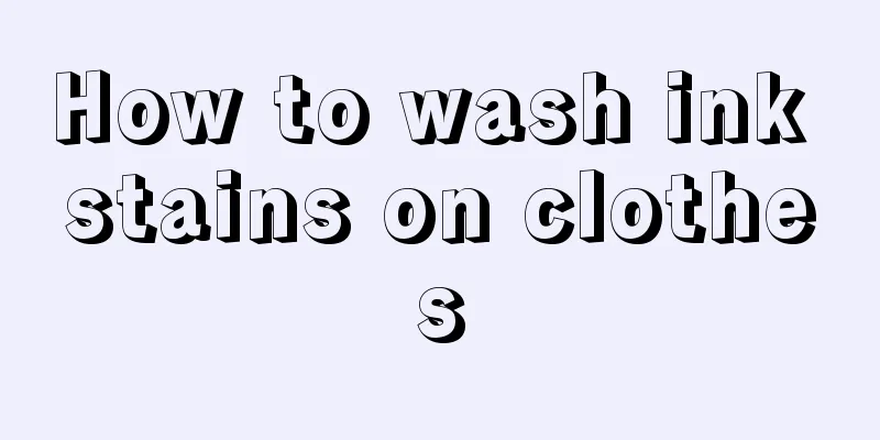 How to wash ink stains on clothes
