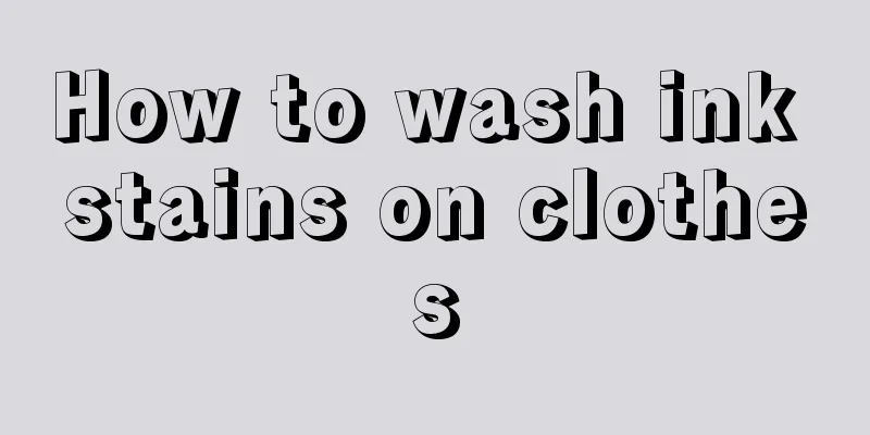 How to wash ink stains on clothes
