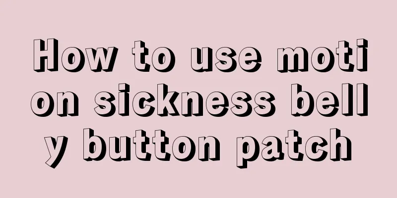 How to use motion sickness belly button patch