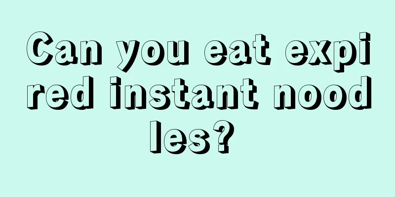 Can you eat expired instant noodles? 