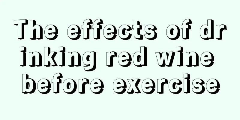 The effects of drinking red wine before exercise