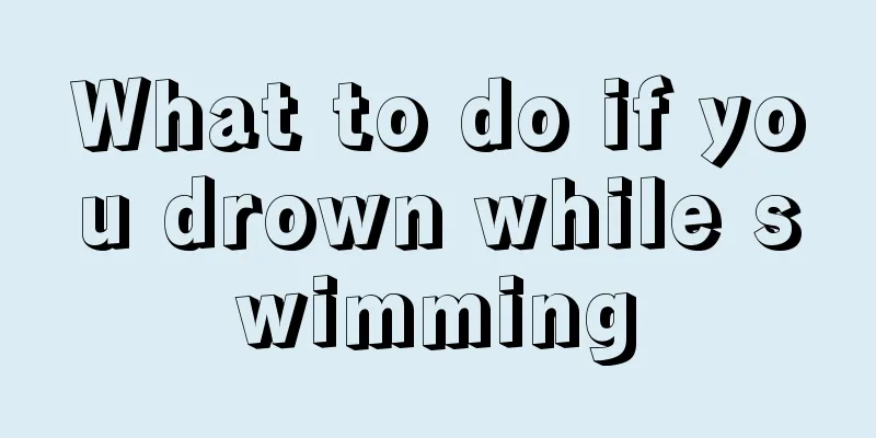 What to do if you drown while swimming