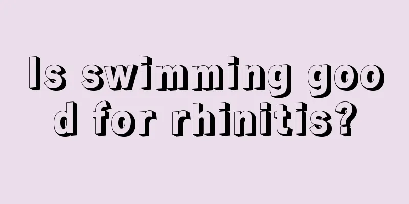 Is swimming good for rhinitis?