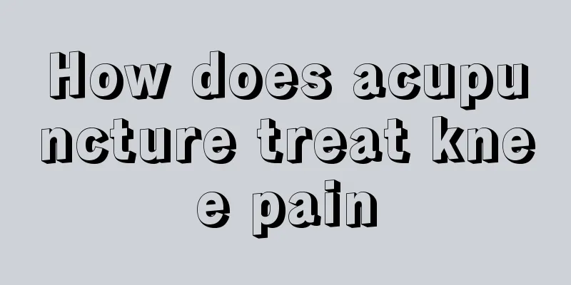 How does acupuncture treat knee pain
