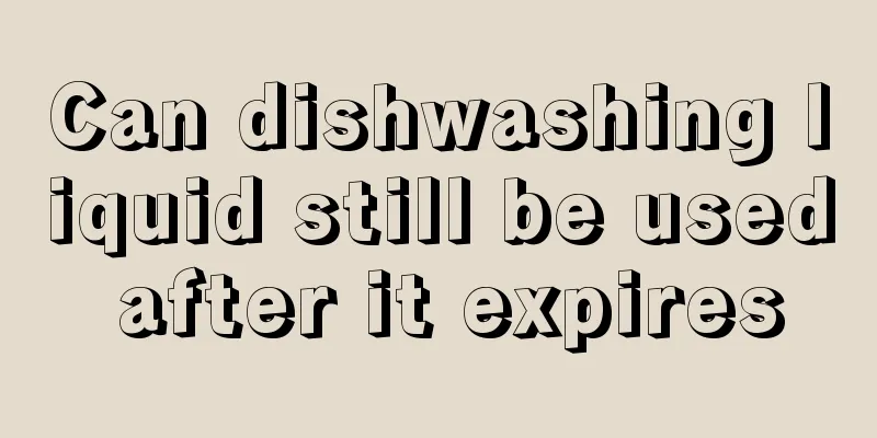 Can dishwashing liquid still be used after it expires