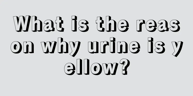 What is the reason why urine is yellow?