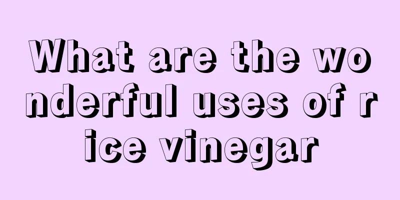 What are the wonderful uses of rice vinegar