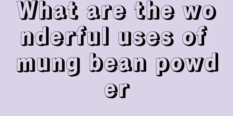 What are the wonderful uses of mung bean powder