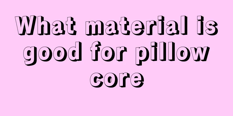 What material is good for pillow core
