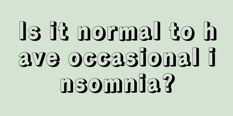 Is it normal to have occasional insomnia?