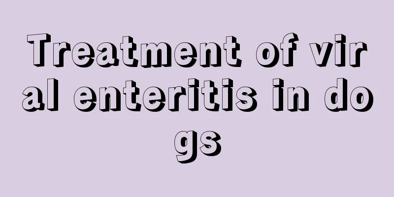 Treatment of viral enteritis in dogs