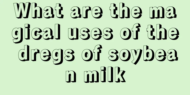 What are the magical uses of the dregs of soybean milk