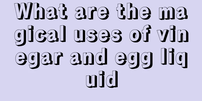 What are the magical uses of vinegar and egg liquid