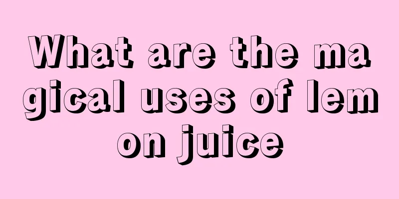 What are the magical uses of lemon juice