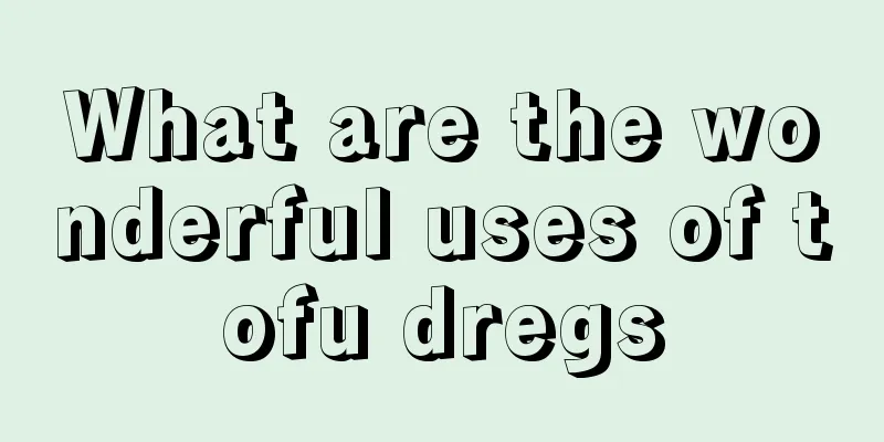 What are the wonderful uses of tofu dregs