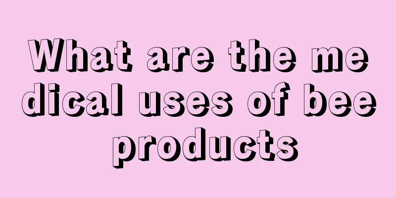 What are the medical uses of bee products