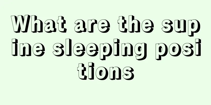 What are the supine sleeping positions