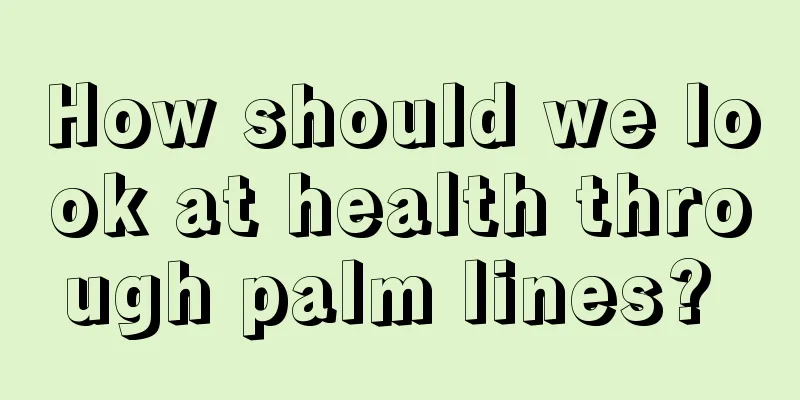 How should we look at health through palm lines? 