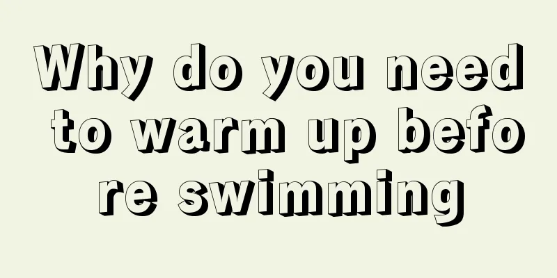 Why do you need to warm up before swimming