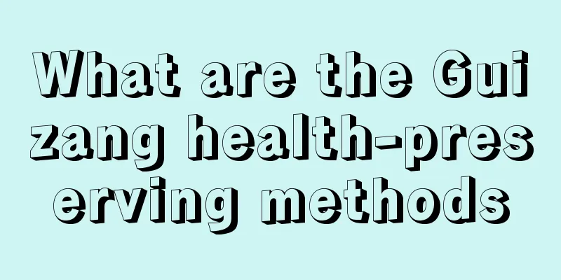What are the Guizang health-preserving methods