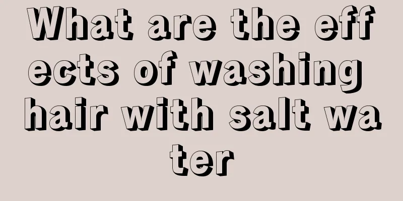 What are the effects of washing hair with salt water