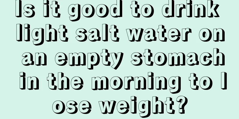 Is it good to drink light salt water on an empty stomach in the morning to lose weight?