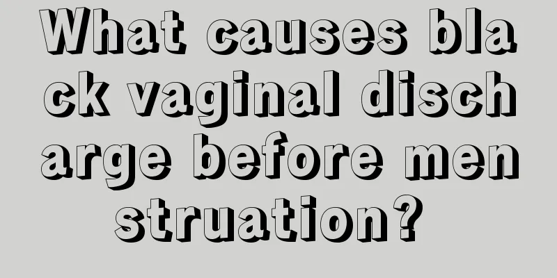 What causes black vaginal discharge before menstruation? 