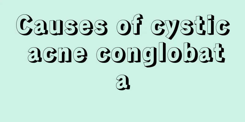 Causes of cystic acne conglobata