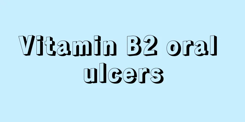 Vitamin B2 oral ulcers