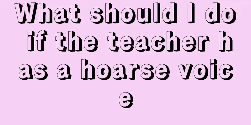 What should I do if the teacher has a hoarse voice
