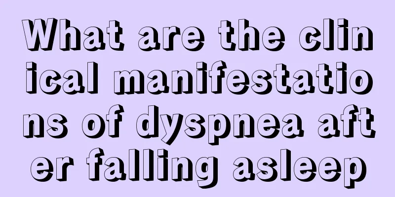 What are the clinical manifestations of dyspnea after falling asleep