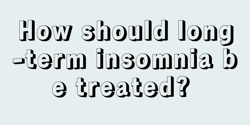 How should long-term insomnia be treated? 