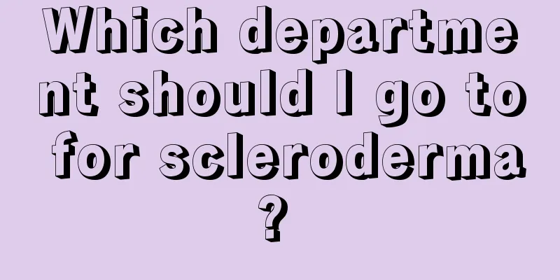 Which department should I go to for scleroderma? 