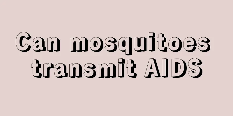 Can mosquitoes transmit AIDS