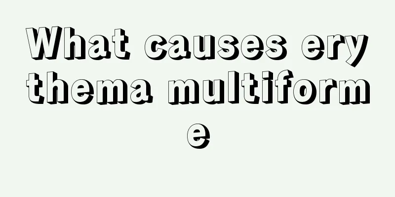 What causes erythema multiforme