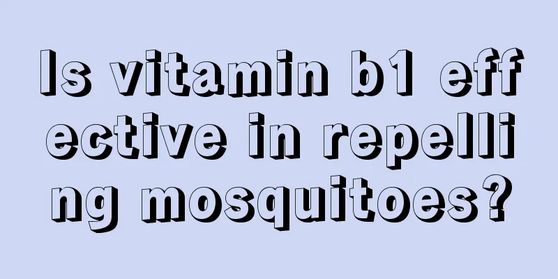 Is vitamin b1 effective in repelling mosquitoes?