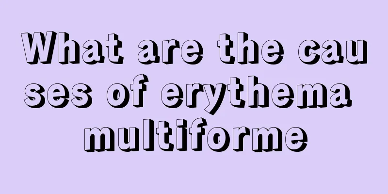 What are the causes of erythema multiforme