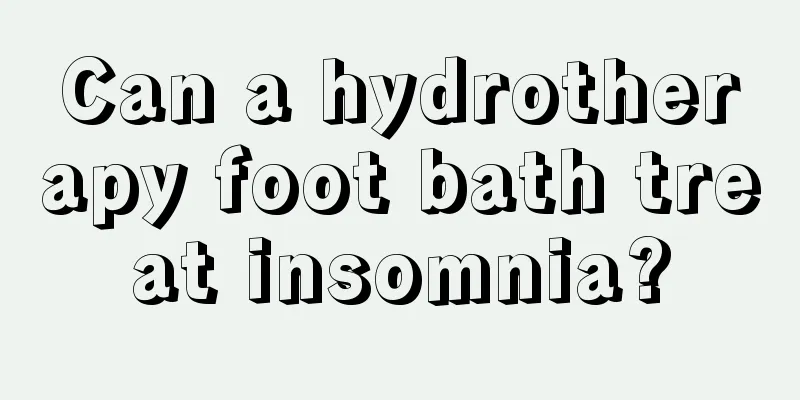 Can a hydrotherapy foot bath treat insomnia?